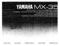 Yamaha MX-35 - Owners Manual